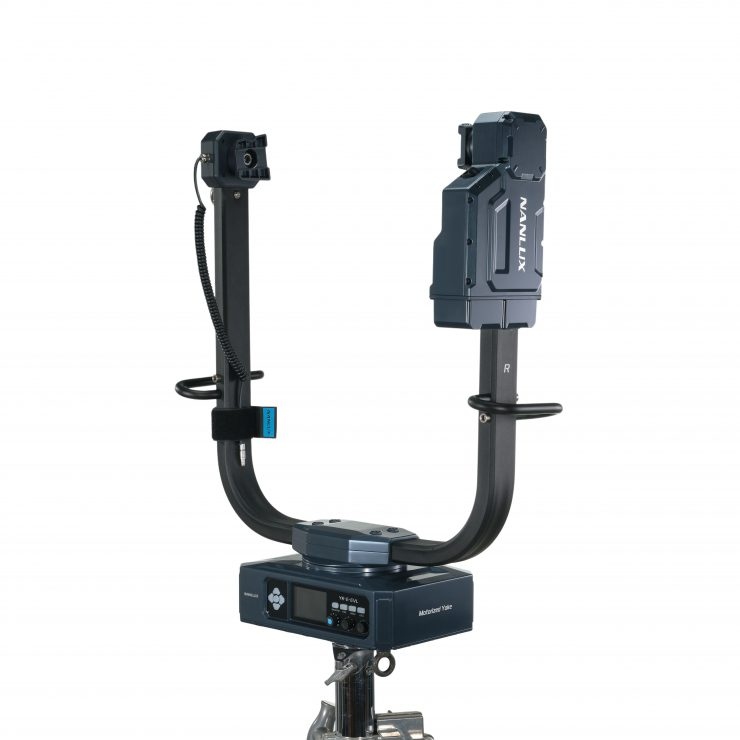 Nanlux Motorized Yoke-L YK-E-EVL for professional studio lighting remote positioning.
