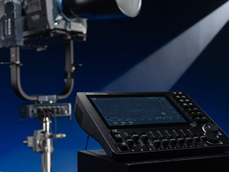 It is used with touchscreen remote control console