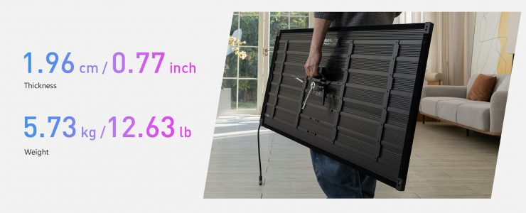 Slim thickness and a lightweight design